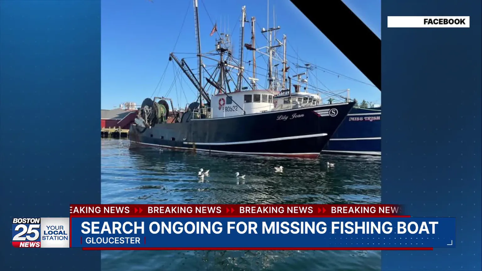 Archived image accompanying: Coast Guard Searches for Missing After Lily Jean Fishing Vessel Sinks Off Gloucester