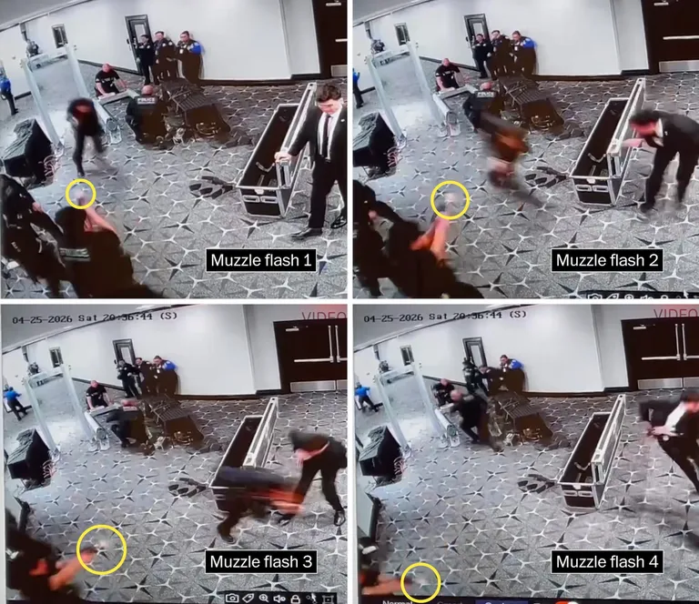 Archived image accompanying: Prosecutors Release Footage of Cole Allen Raising Shotgun at Secret Service