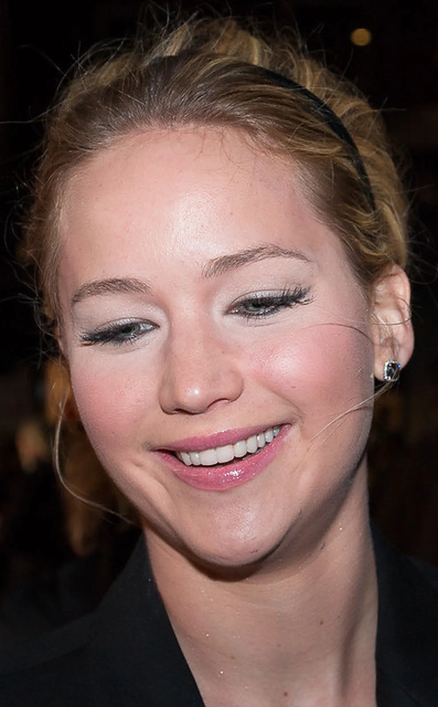 Jennifer Lawrence at the London premiere of The Hunger Games: Mockingjay in November 2014.