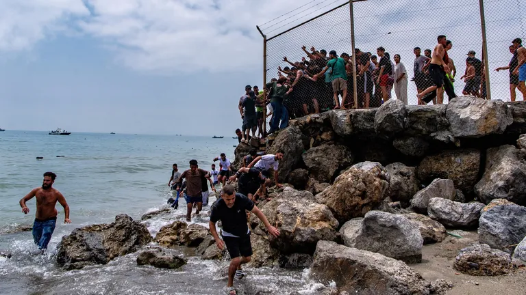 Archived image accompanying: Spain Reinforces Ceuta as Mass Border Crossing Leaves Dozens Dead