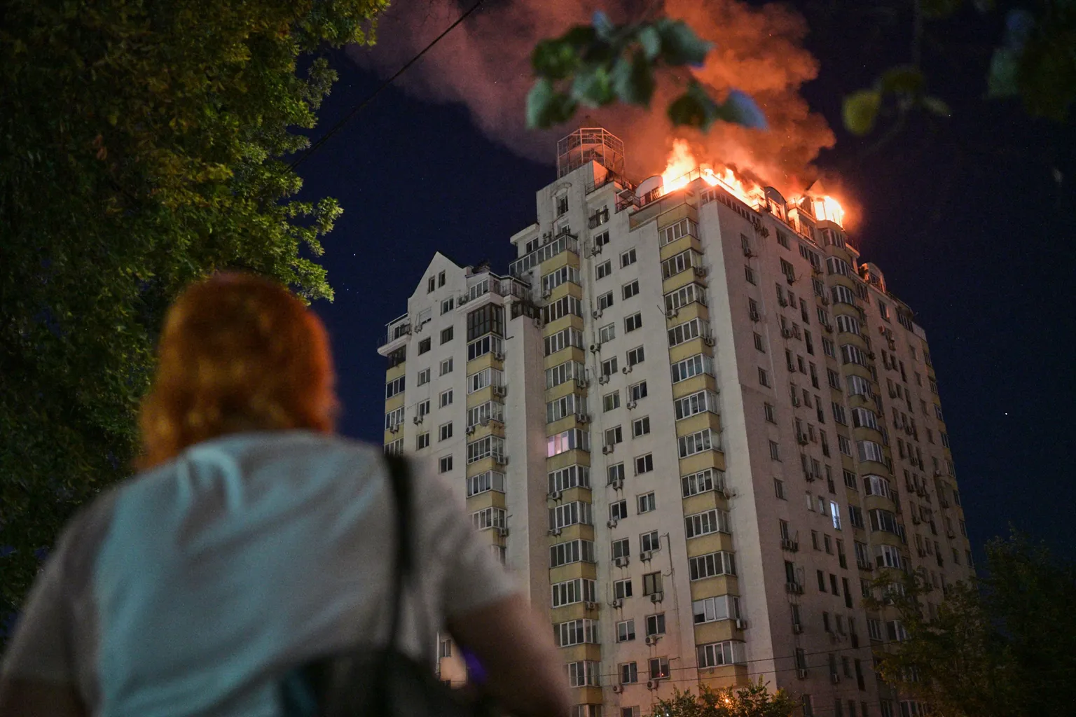 Archived image accompanying: Russian barrage on Kyiv kills at least 15 before NATO summit