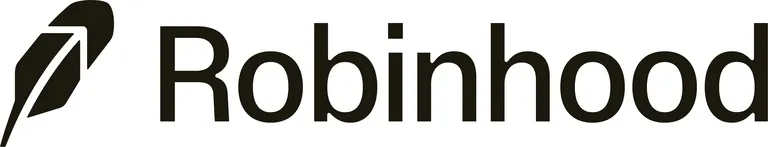 Robinhood Markets wordmark and feather logo in black on a white background.