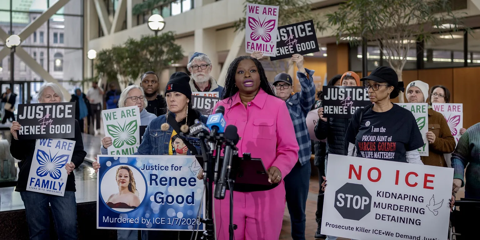 Archived image accompanying: White House Sparks Outcry After Sharing AI-Altered Arrest Photo of Nekima Armstrong