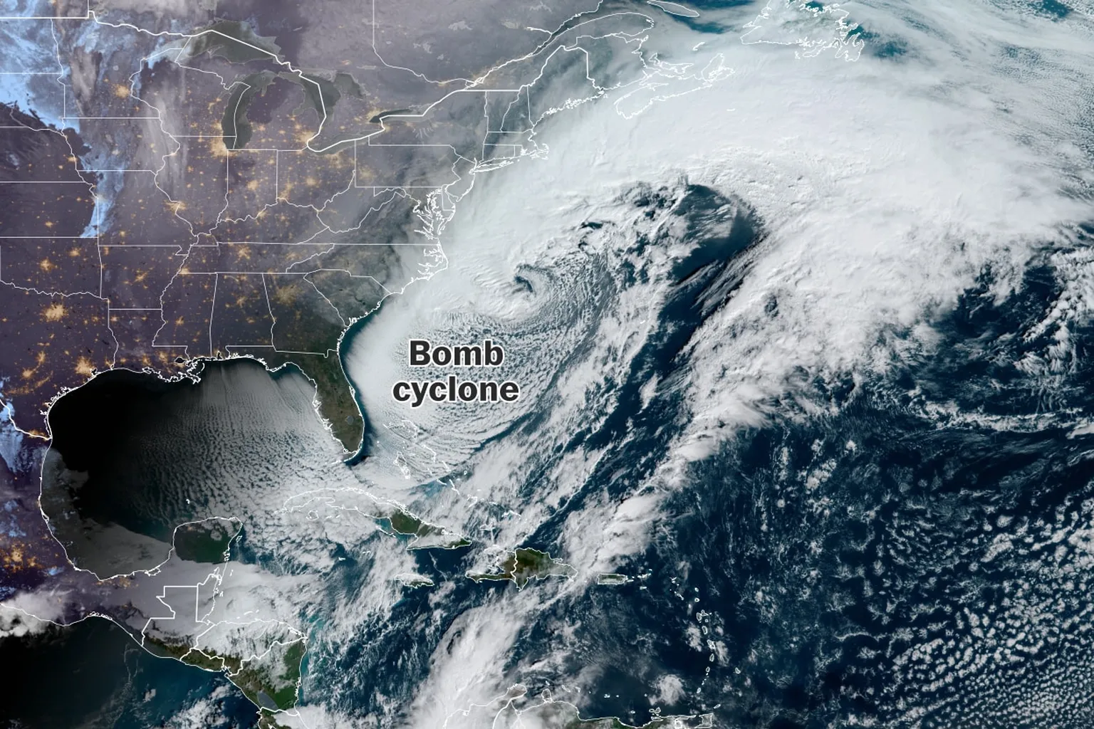 Archived image accompanying: Nor’easter Bomb Cyclone Buries Carolinas in Up to 22.5 Inches of Snow