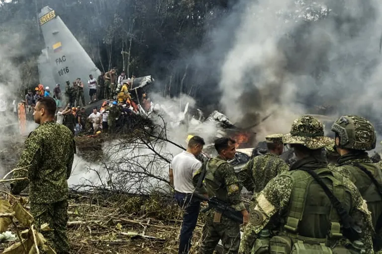 Archived image accompanying: Colombian Air Force C-130 Crash Kills 66 Near Puerto Leguízamo in Amazon
