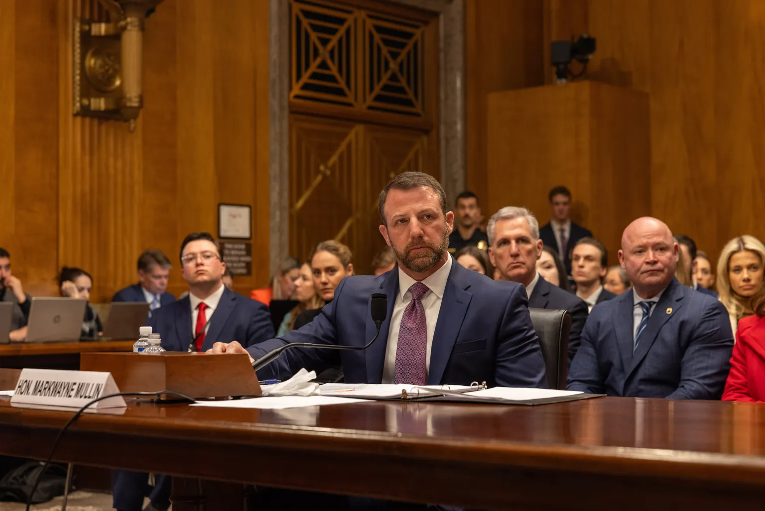 Archived image accompanying: Senate Confirms Sen. Markwayne Mullin as DHS Secretary Amid Shutdown Crisis