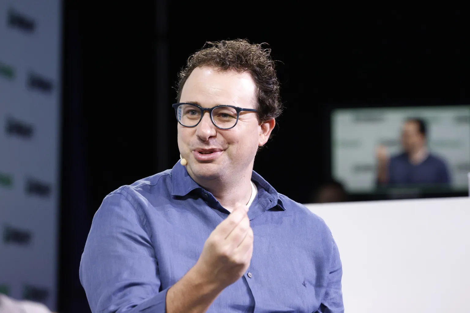 Anthropic CEO Dario Amodei speaks onstage at TechCrunch Disrupt 2023 in San Francisco.