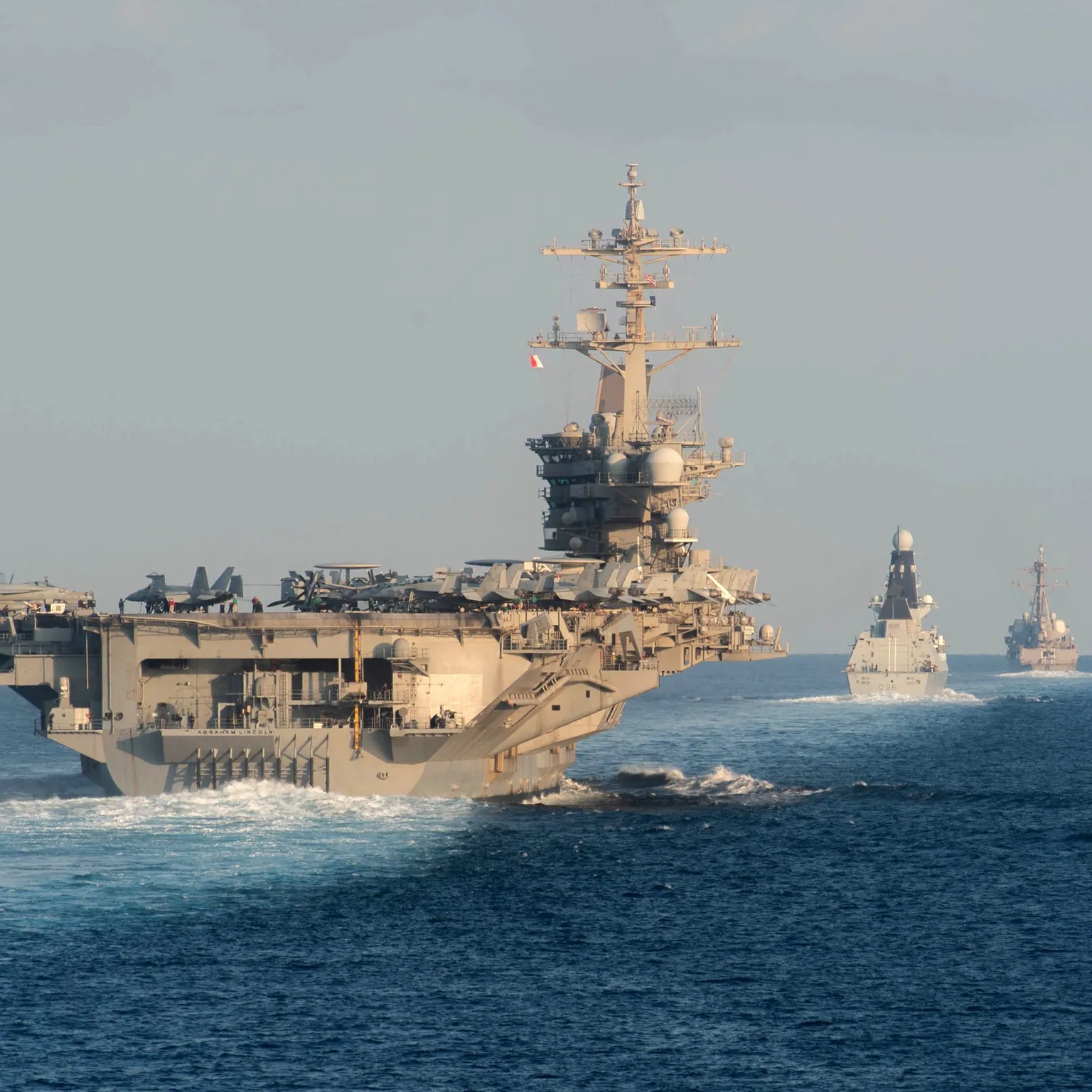 Archived image accompanying: Trump Warns Iran as USS Abraham Lincoln Arrives Amid Nuclear Deal Tensions