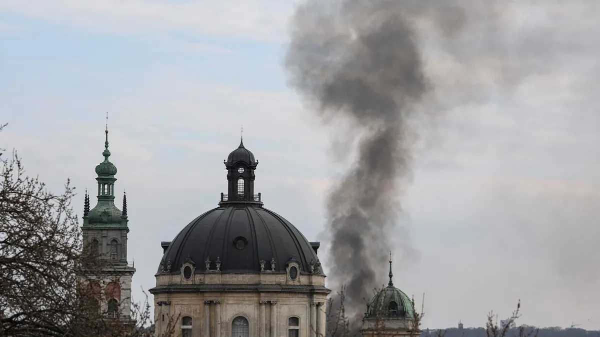 Archived image accompanying: Russia Launches 948-Drone Assault on Ukraine, Damaging Lviv UNESCO Site
