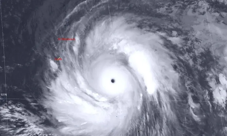 Archived image accompanying: Super Typhoon Sinlaku Hits Guam and Marianas, Triggering Emergency Shutdowns