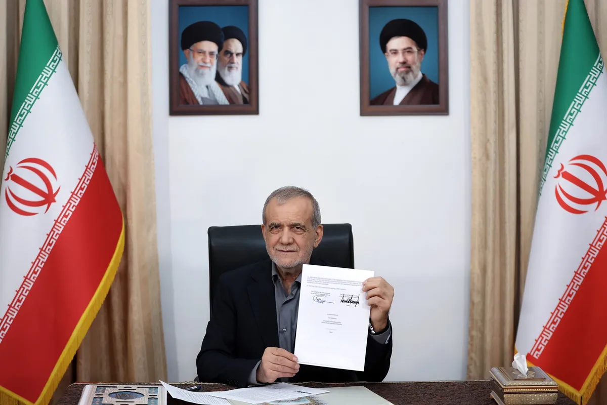Archived image accompanying: Iran’s Pezeshkian Defends U.S. Memo After Deadline Slips
