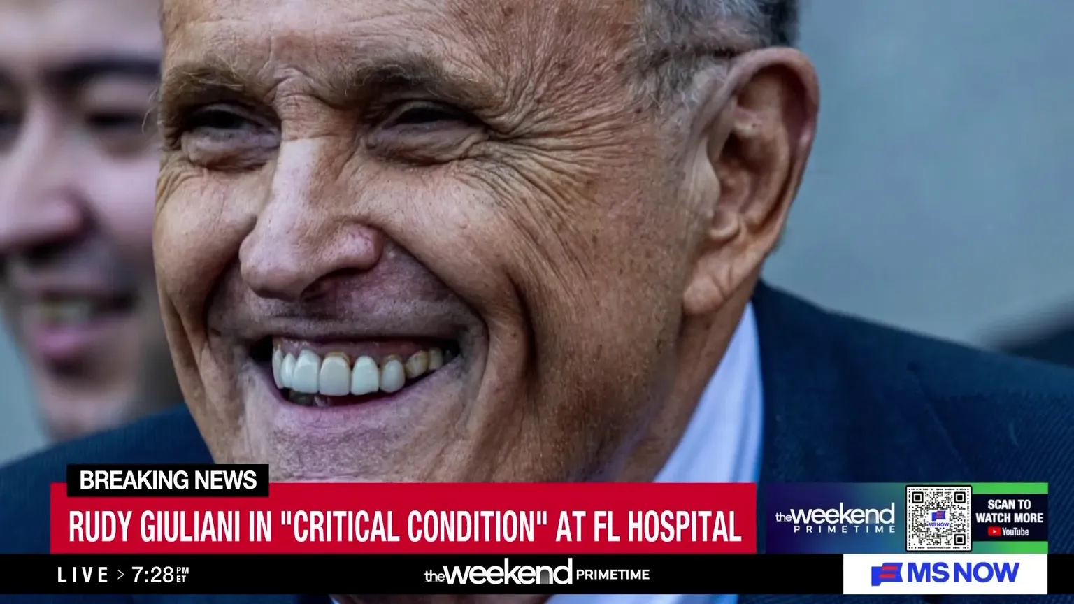 Archived image accompanying: Rudy Giuliani Hospitalized in Florida, Condition Critical but Stable