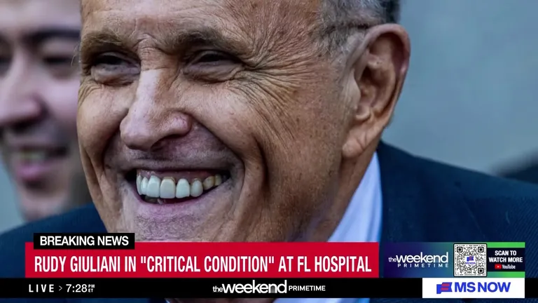 Archived image accompanying: Rudy Giuliani Hospitalized in Florida, Condition Critical but Stable