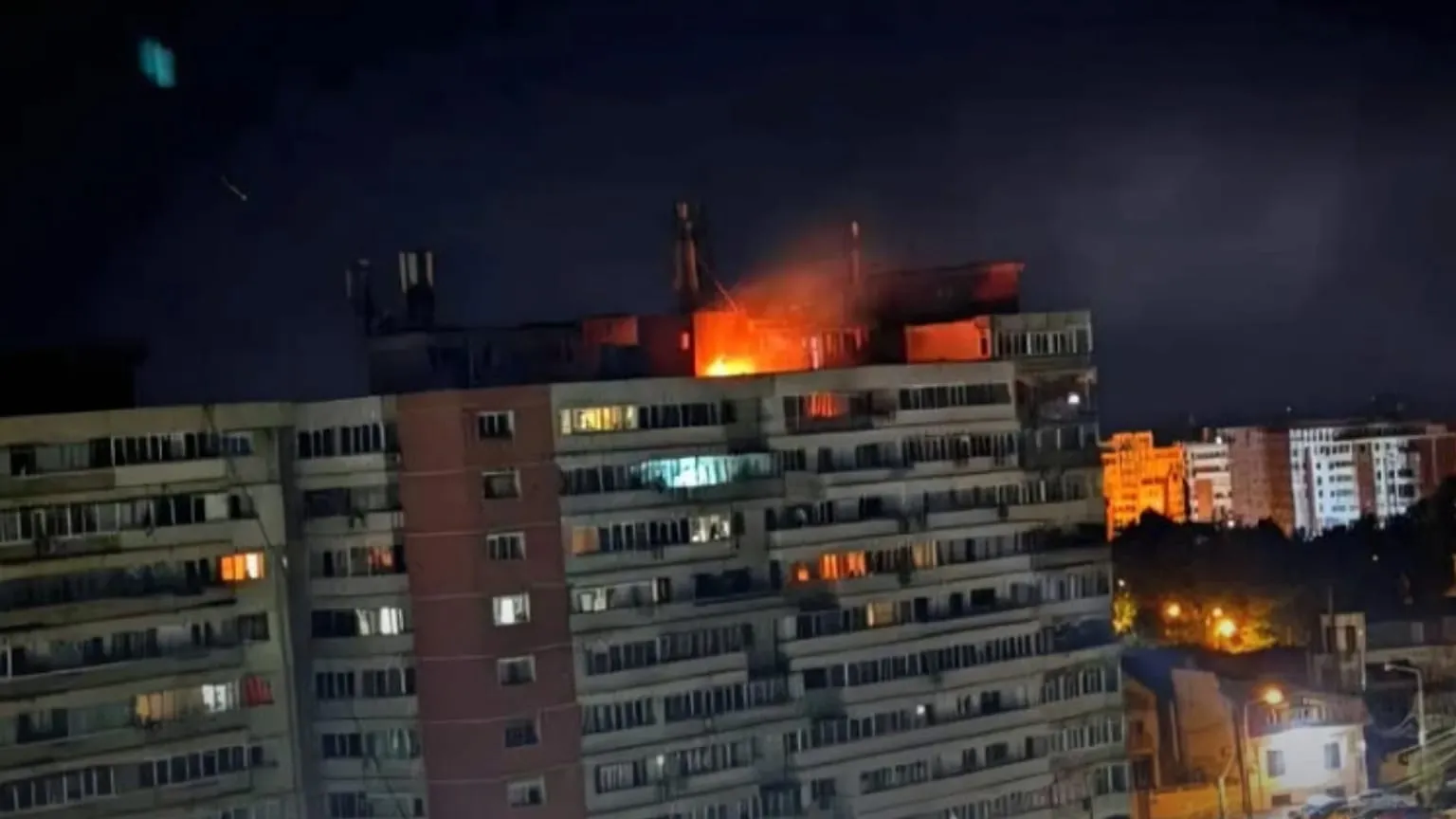 Archived image accompanying: Russian Drone Strikes Romanian Apartment in Galați, Injures Two Civilians