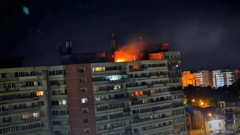 Archived image accompanying: Russian Drone Strikes Romanian Apartment in Galați, Injures Two Civilians