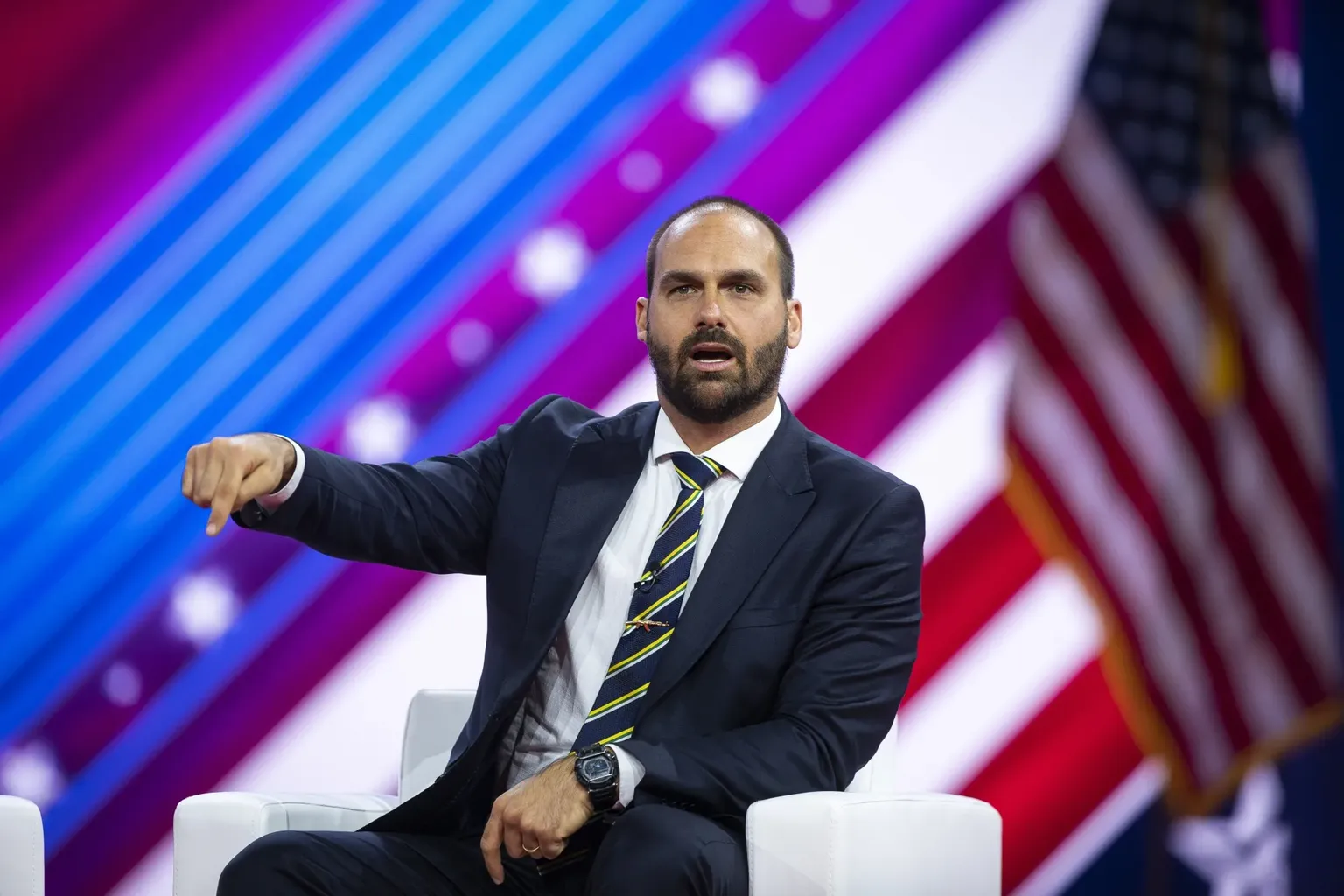 Archived image accompanying: Brazil's Supreme Court Sentences Eduardo Bolsonaro to 4 Years for Seeking US Interference in Father's Coup Trial