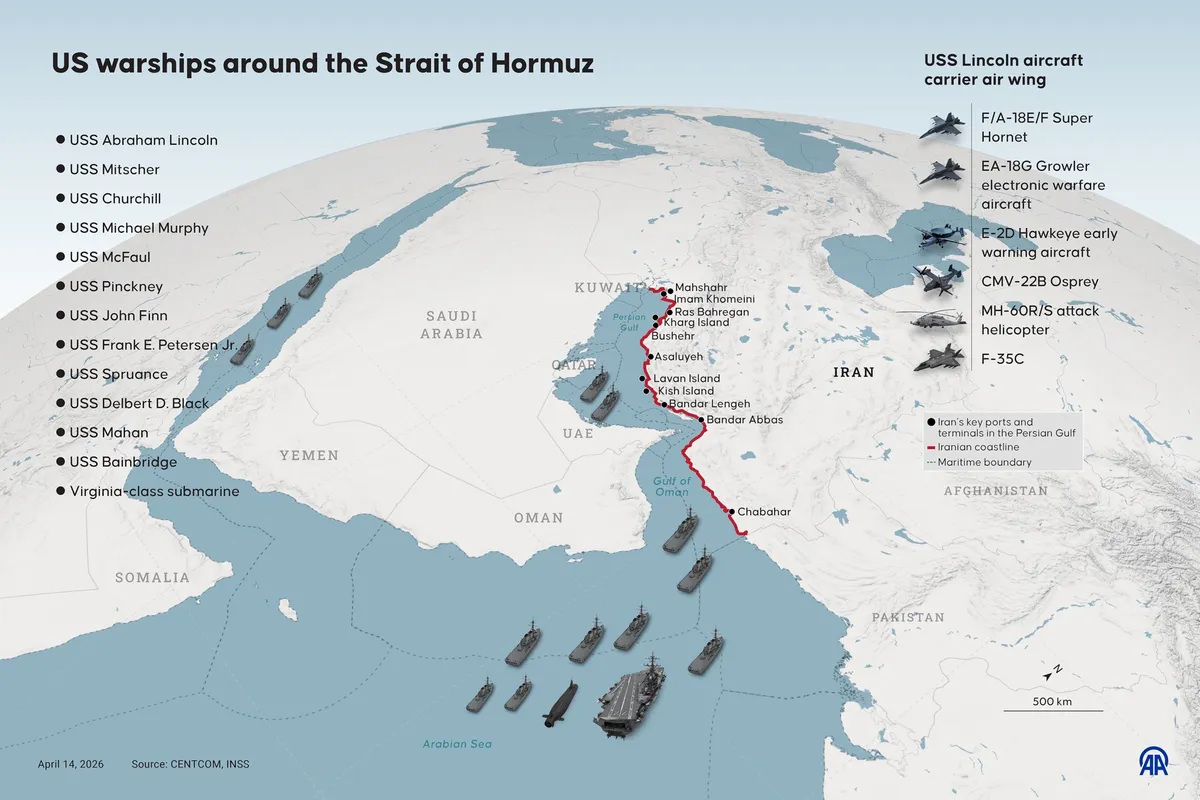 Archived image accompanying: Iran Reimposes Strait of Hormuz Restrictions Amid U.S. Naval Blockade Tensions