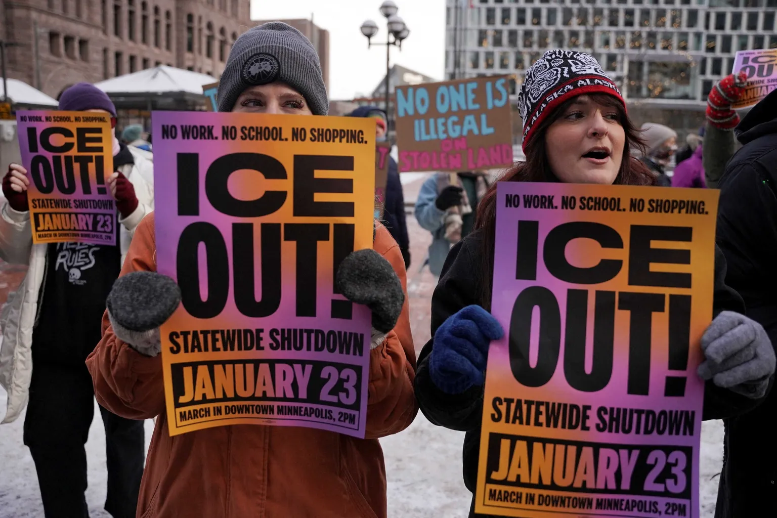 Archived image accompanying: Minnesota Businesses Shut Down in Strike Protesting Federal ICE Raids