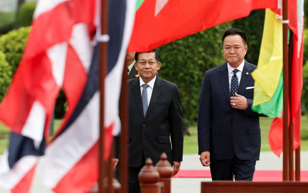 Archived image accompanying: Thailand’s red carpet for Myanmar leader tests ASEAN isolation