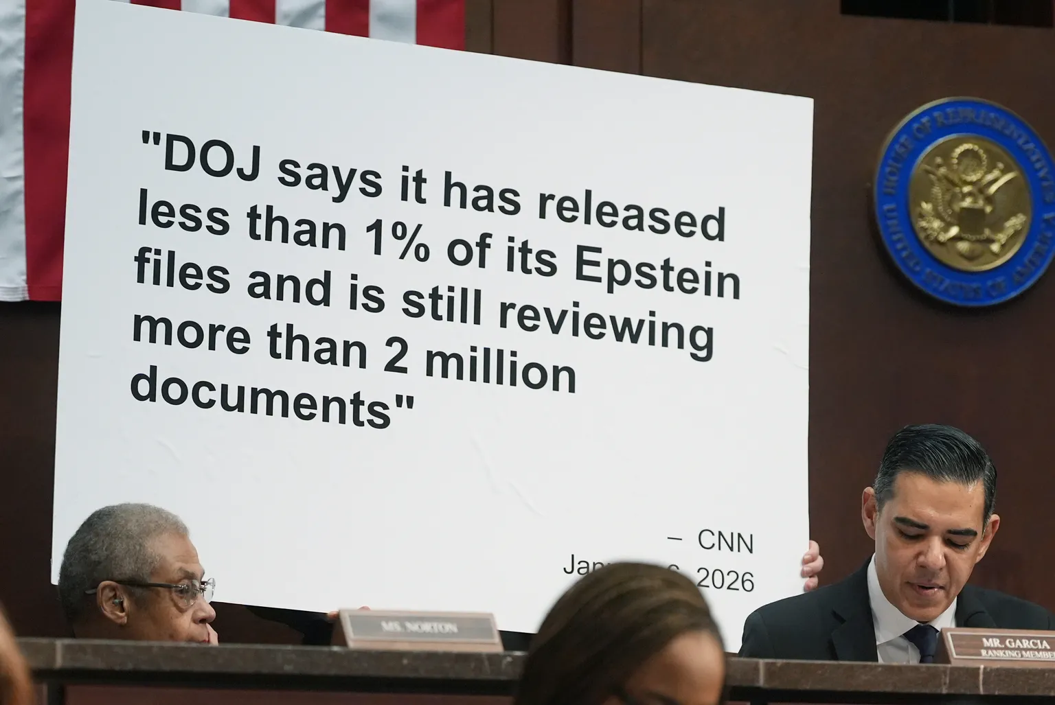 Archived image accompanying: House Democrats Probe DOJ Over Missing Trump Epstein Abuse Files in Release