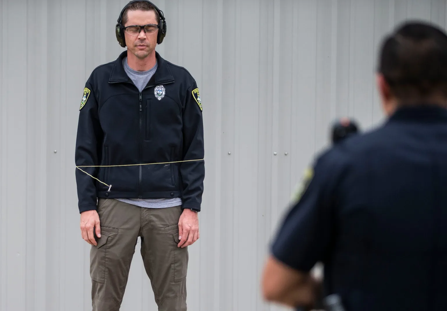 Archived image accompanying: Wrap ruling opens wider race in nonlethal public-safety tech